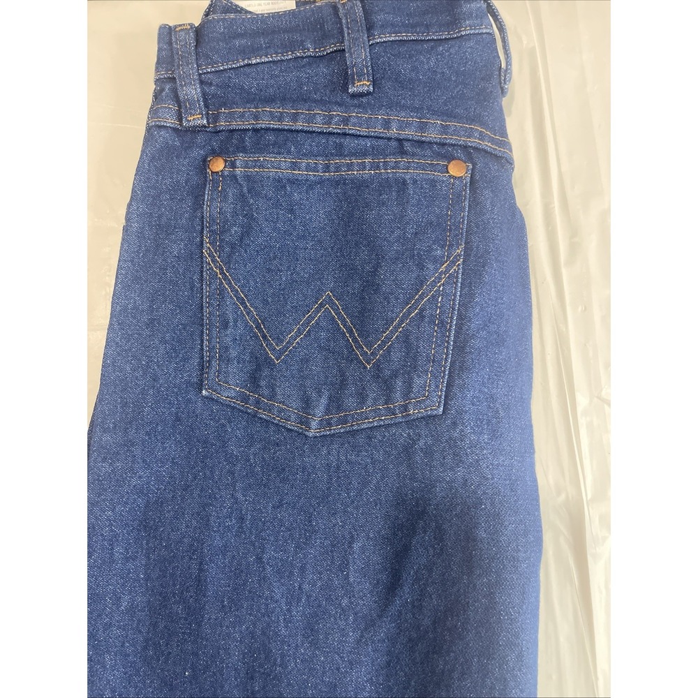 Men's Rigid Wrangler Cowboy Cut 13MWZ Original Fit Jeans - Rigid Indigo 30x36 - Picture 3 of 4